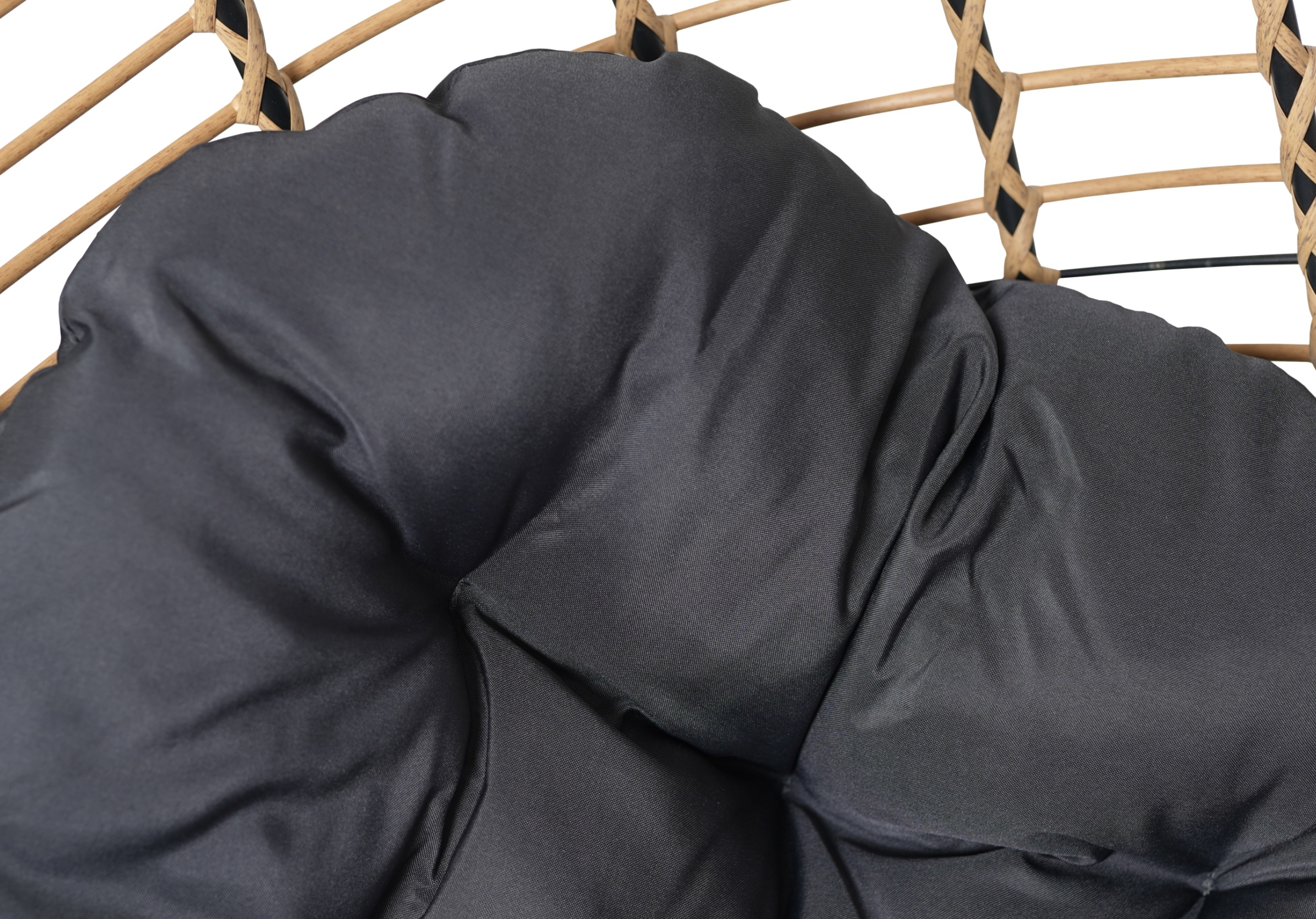 Fotel Wiszący do OGRODU SUN Antracyt / Czerń Kokon Huśtawka Wolnostojący .