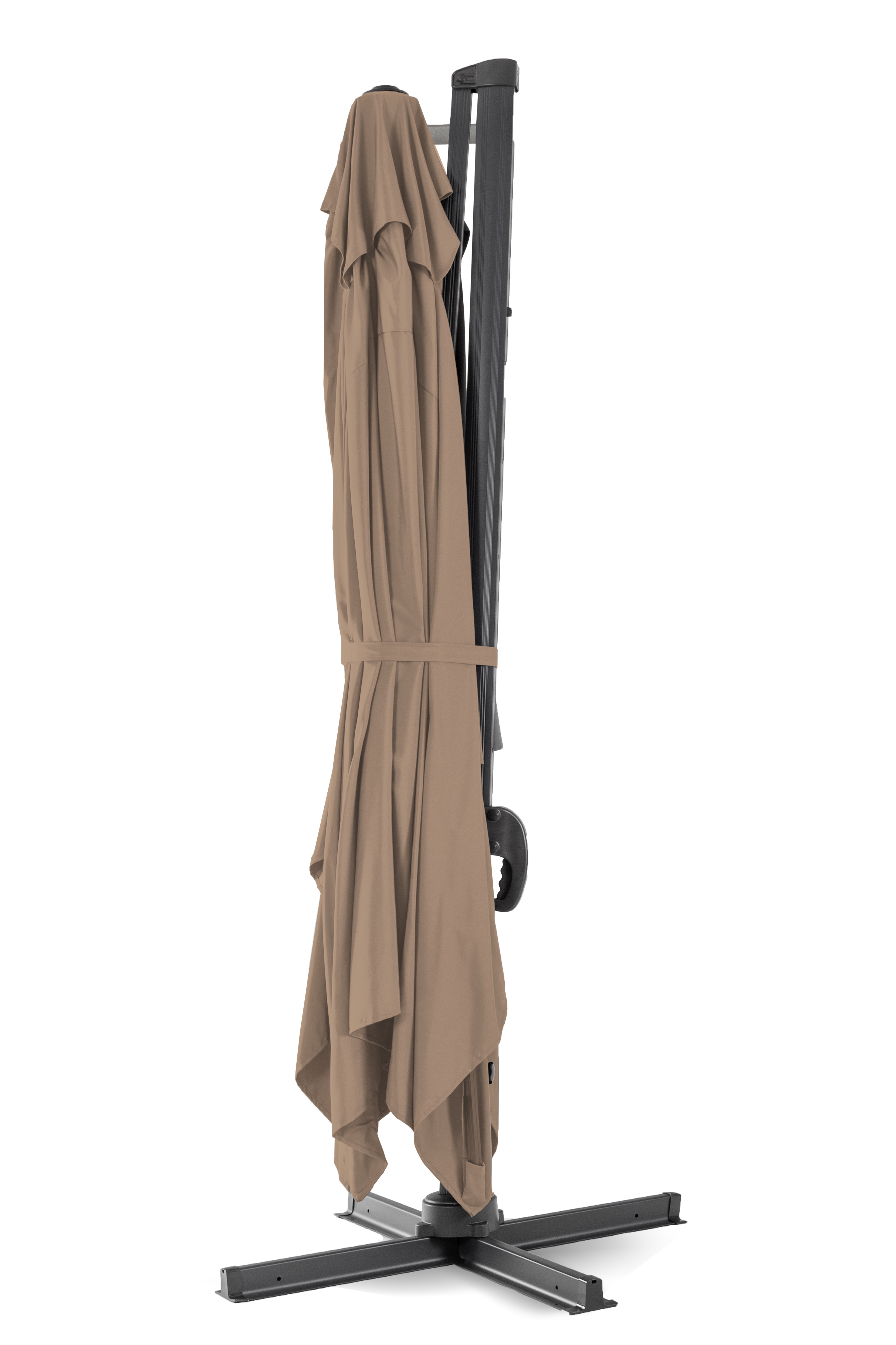 Parasol OGRODOWY TAPAS 296 x 296cm Atracyt/brąz