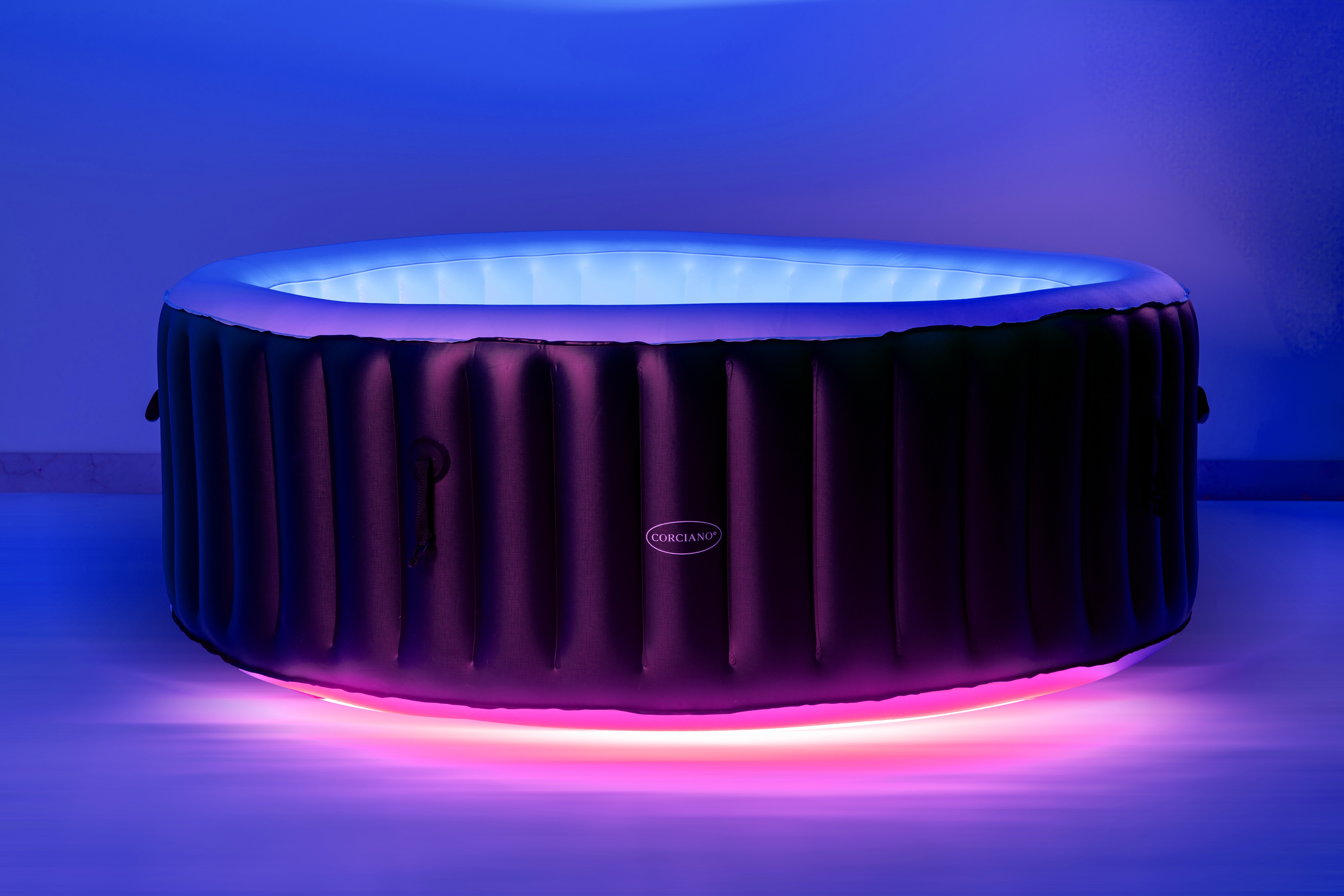 Jacuzzi Basen Ogrodowy Spa Corciano Okrągłe 180 x 66 cm Hydromasaż