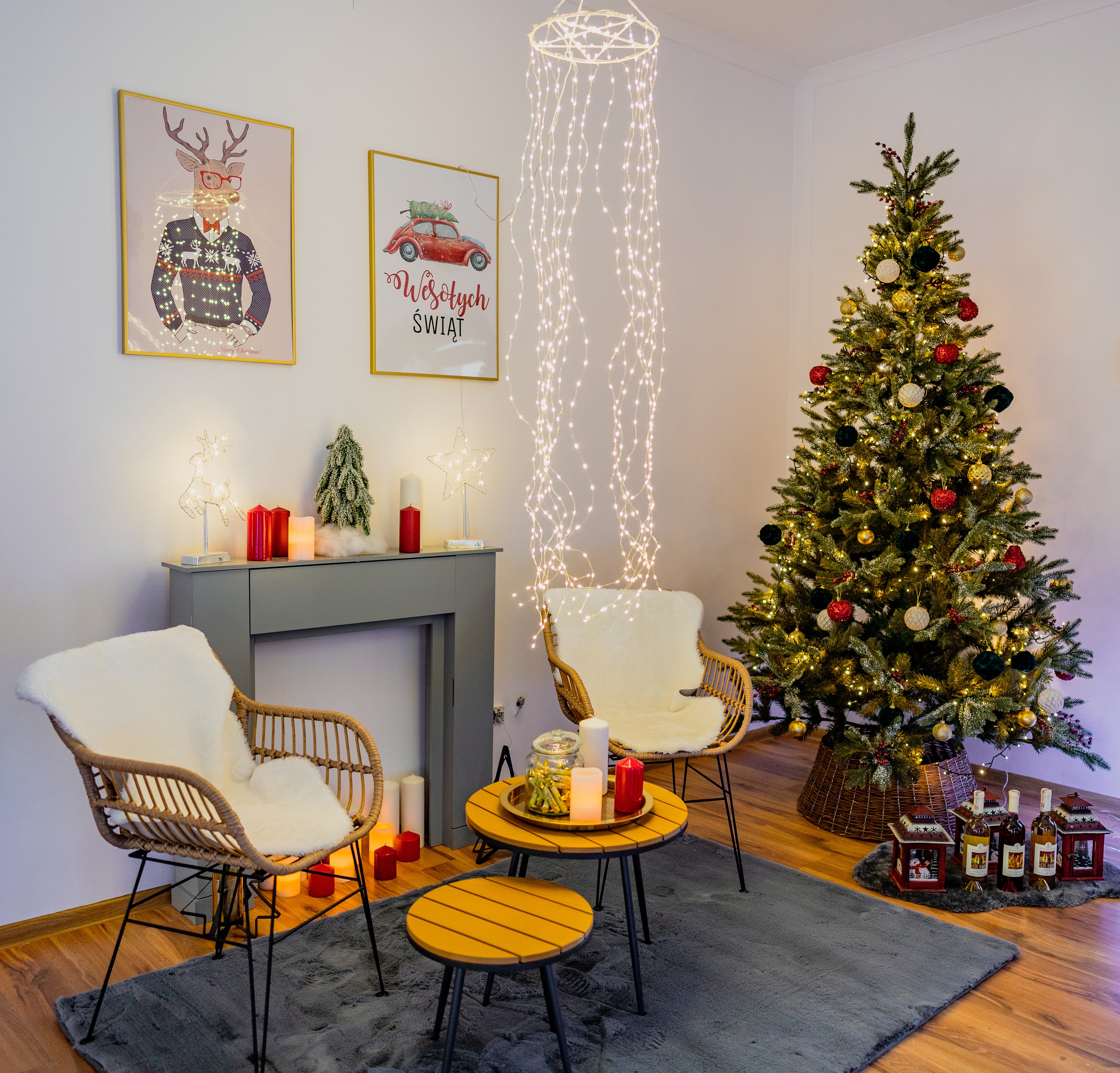 KURTYNA ŚWIETLNA 570 LED