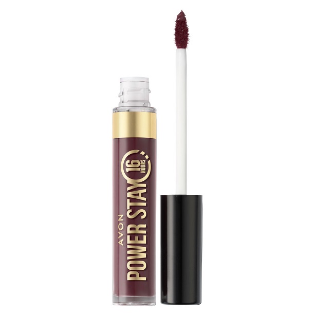 Avon PS Matowa szminka w płynie 16h Power On Plum