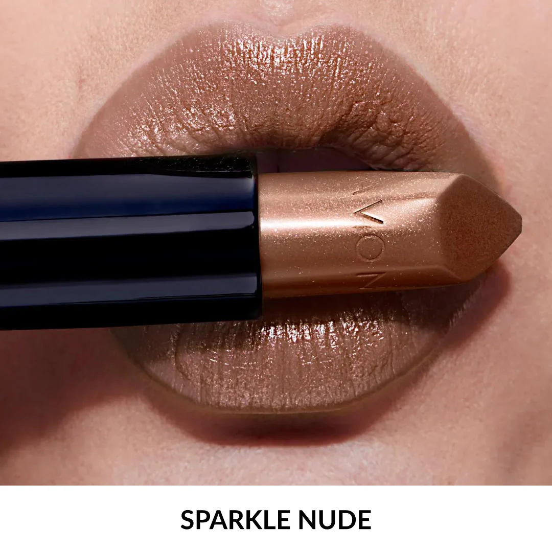 Avon True Ultralśniąca szminka - 77 Sparkle Nude