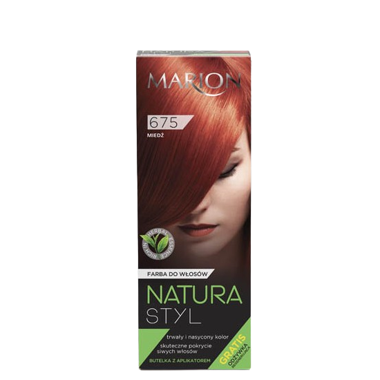MARION Natura Styl Farba do włosów - 675 - Miedź