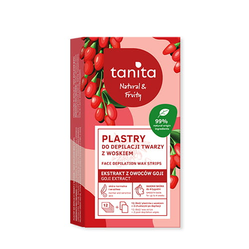 Tanita Plastry do depilacji - z owocami Goji twarz