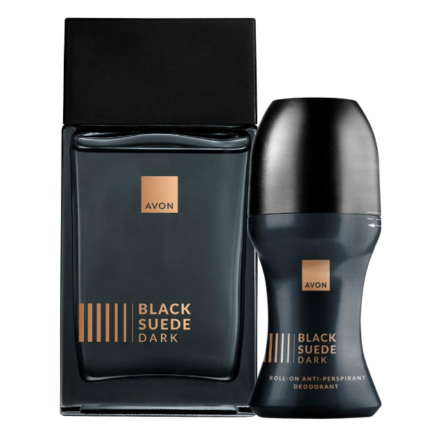 Avon Black Suede Dark Zestaw Męski Perfumy + Kulka
