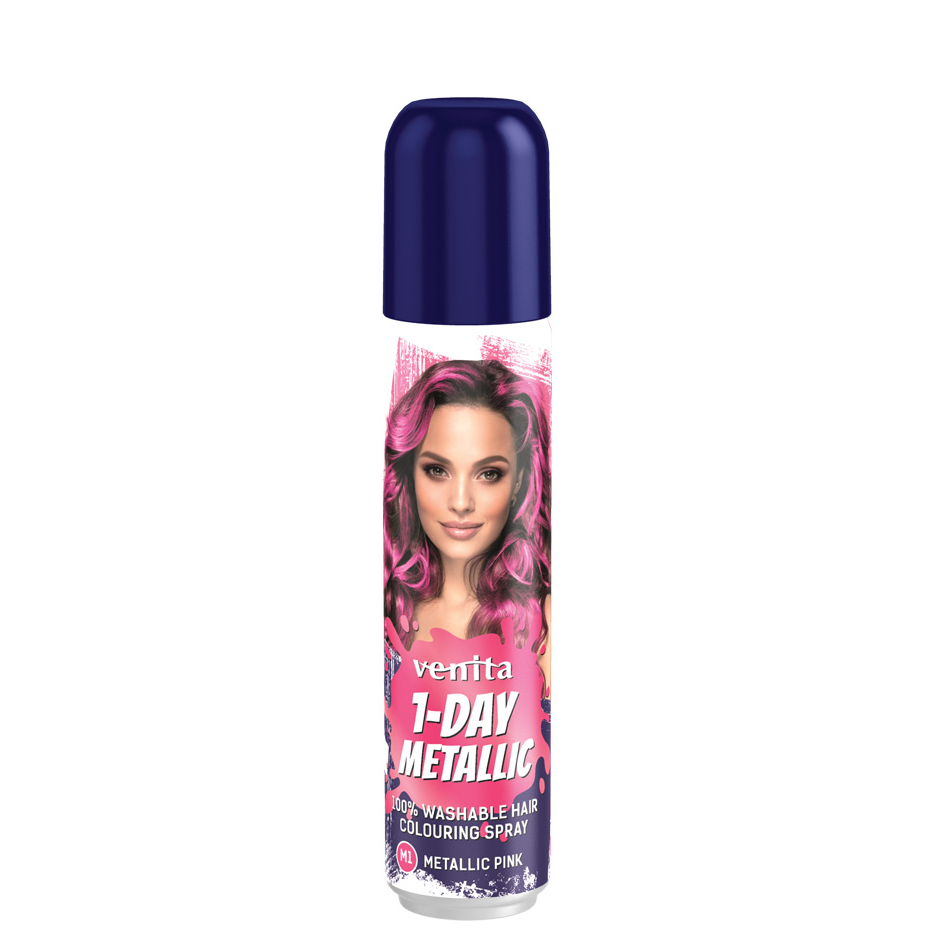 VENITA 1- Day Color Spray nr M1 Metallic Pink