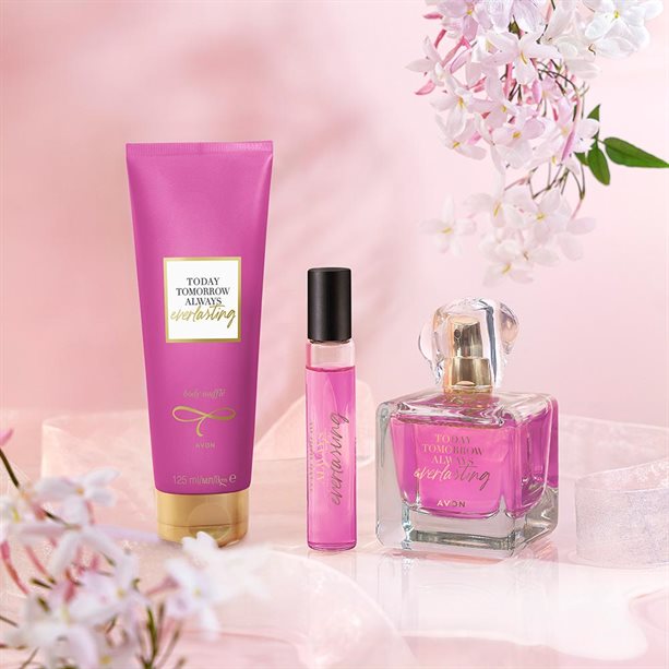 Avon Everlasting Zestaw Perfumy Krem Perfumetka