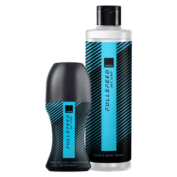 Avon Full Speed Sky Jump Zestaw [Roll-on + Żel]