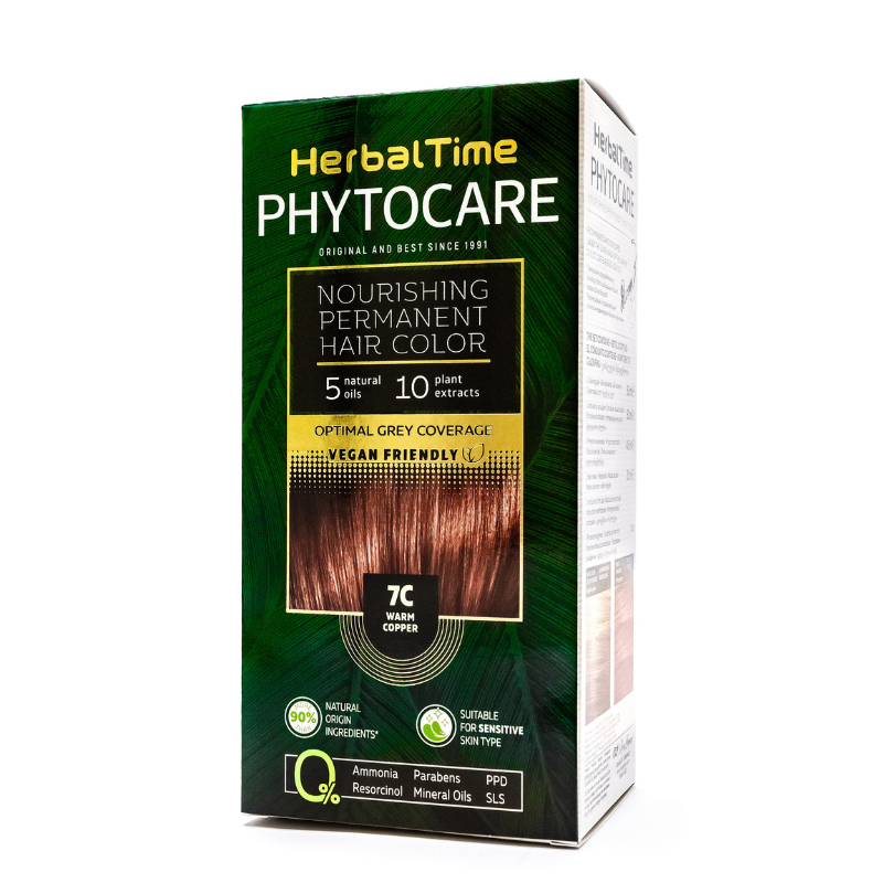 Herbal Phytocare farba do włosów - 7C Warm Copper