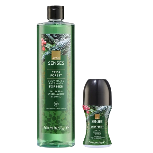 Avon Senses Crisp Forest Zestaw kosmetyków 2w1