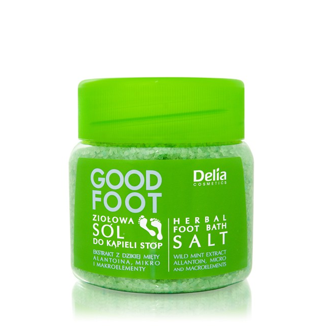 Delia Good Foot Ziołowa sól do kąpieli stóp - 570g