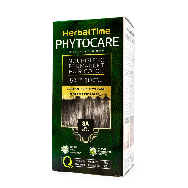 Herbal Time trwała farba do włosów - 8A Ash Blonde