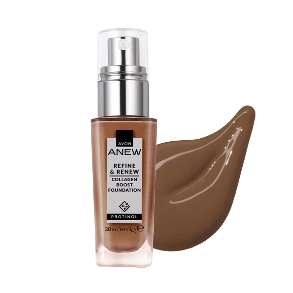 Avon Anew Refine Renew Podkład 525N Dark Cocoa