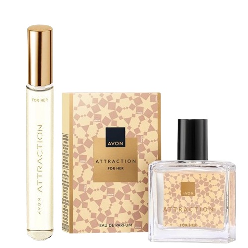 Avon Attraction Zestaw [Perfumy 30ml + Perfumetka]