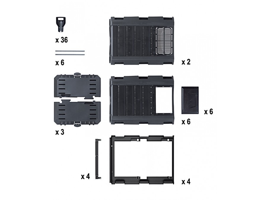 Kompostownik MODULE COMPOGREEN CZARNY 1200 litrów