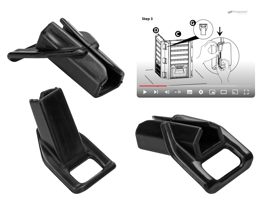 Kompostownik COMPOGREEN - CZARNY 380 litrów