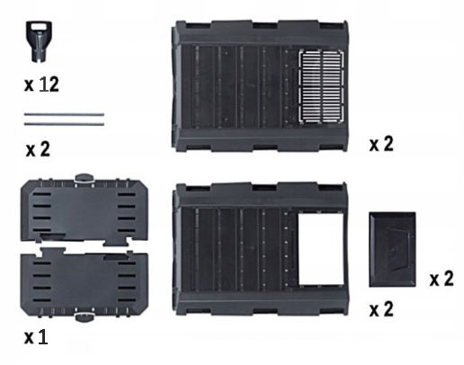 Kompostownik COMPOGREEN - CZARNY 380 litrów