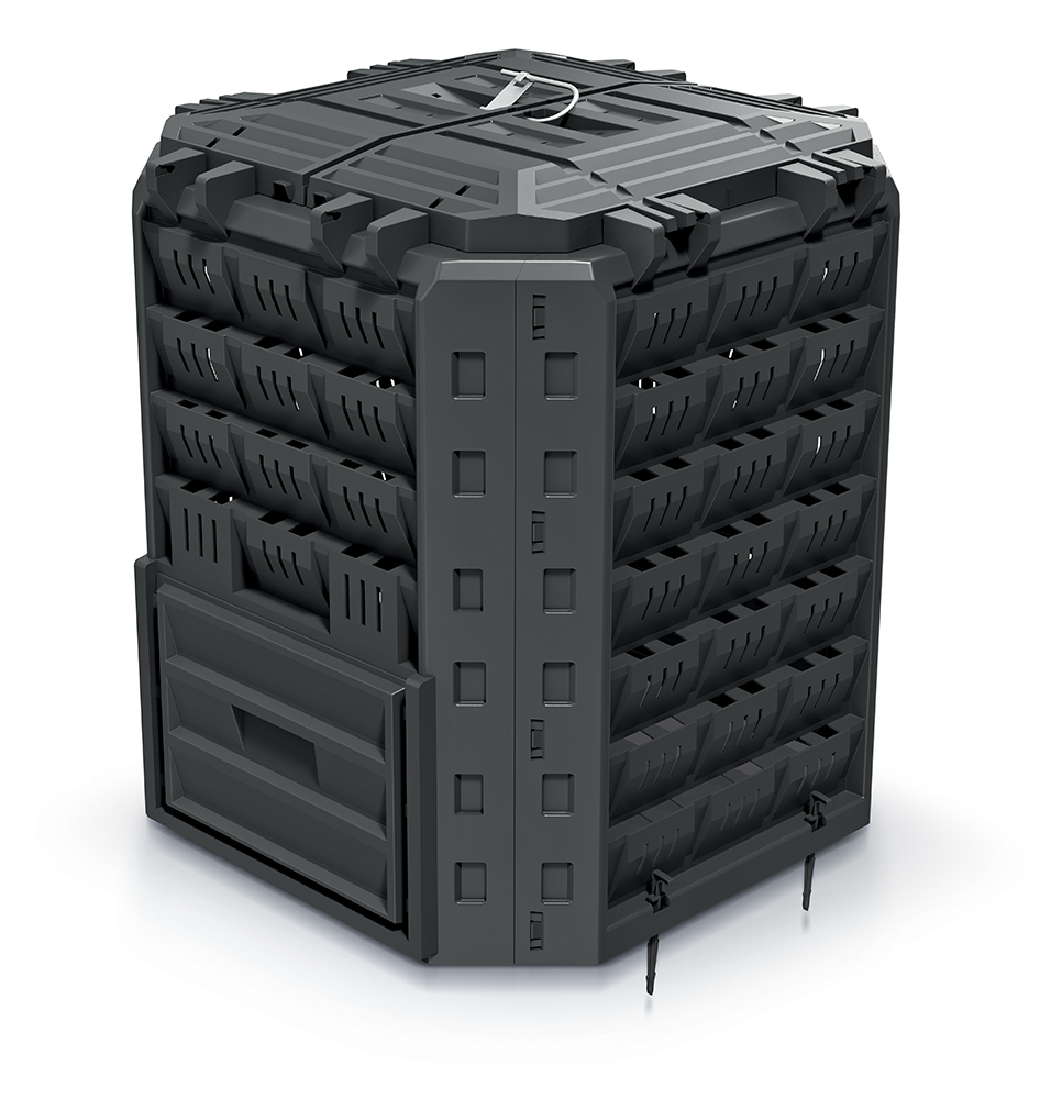Kompostownik COMPOBOX czarny pojemność 350 L