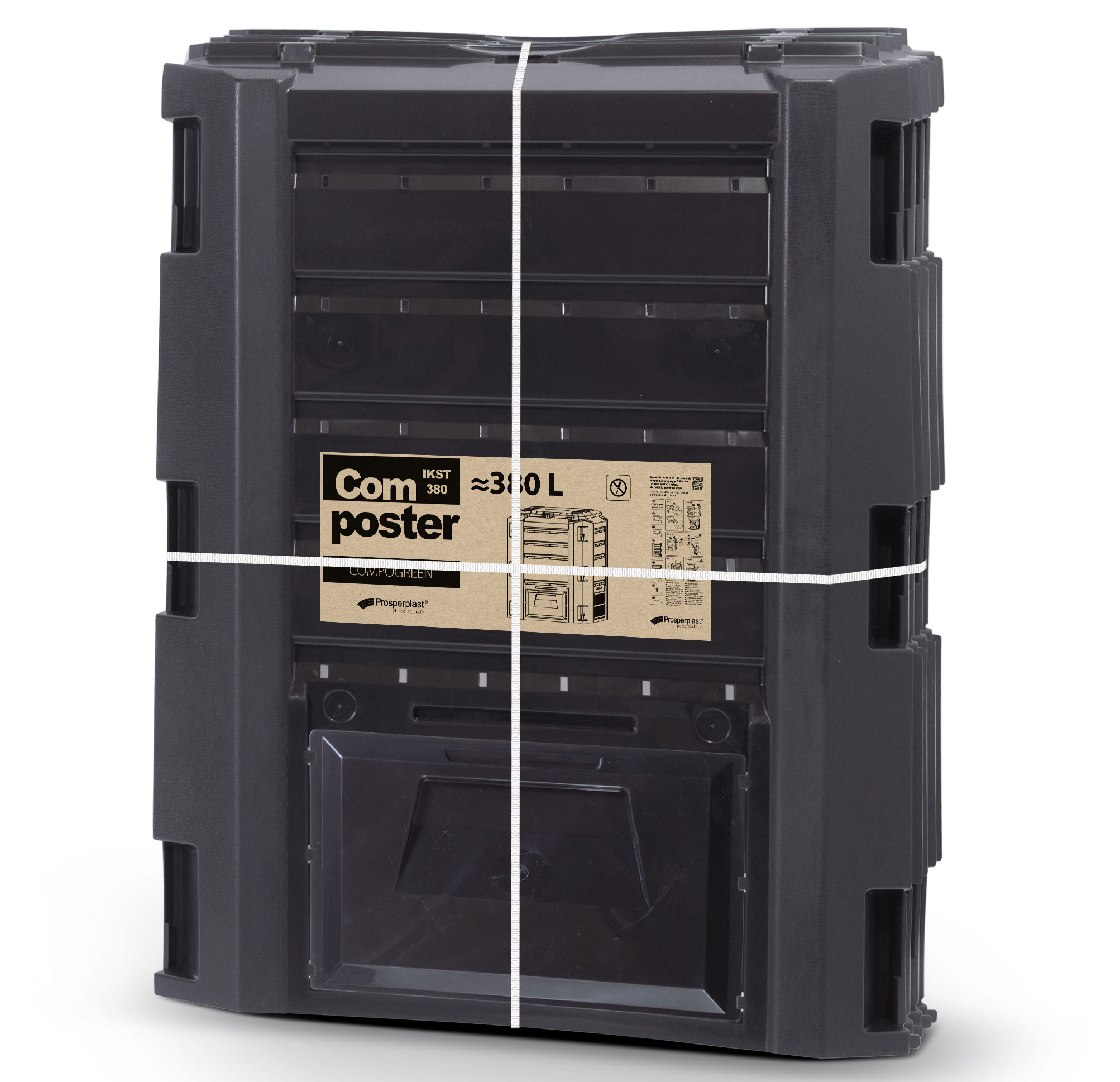 Kompostownik COMPOGREEN - CZARNY 380 litrów