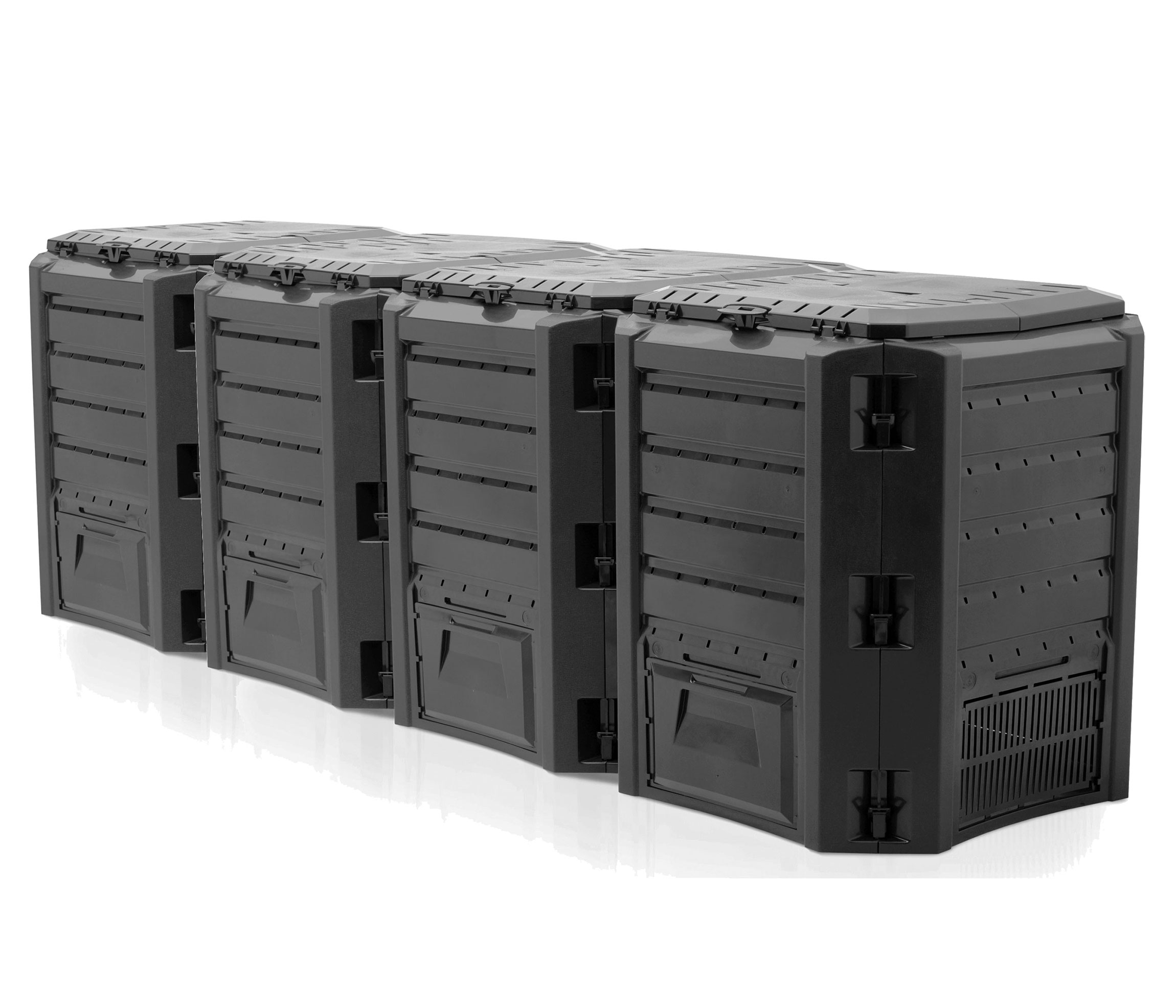 KOMPOSTOWNIK MODUŁOWY 1600 L CZARNY IKSM1600C