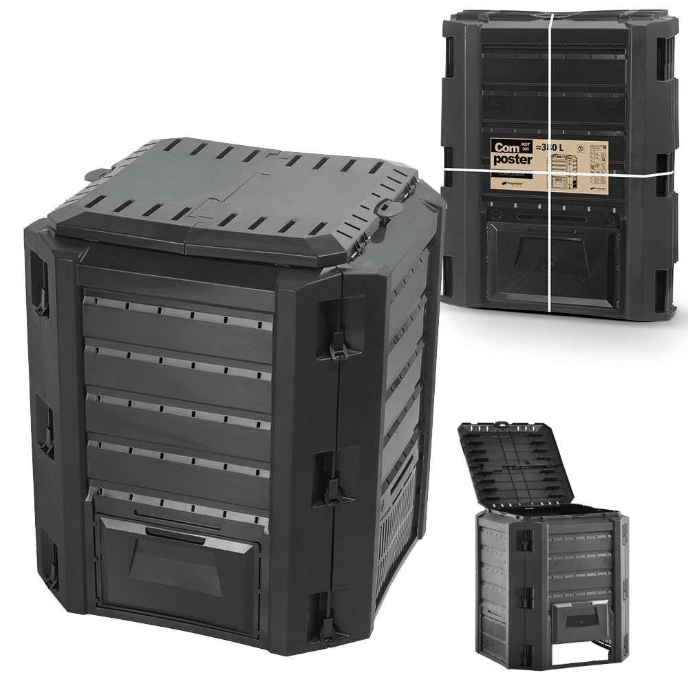 Kompostownik COMPOGREEN - CZARNY 380 litrów