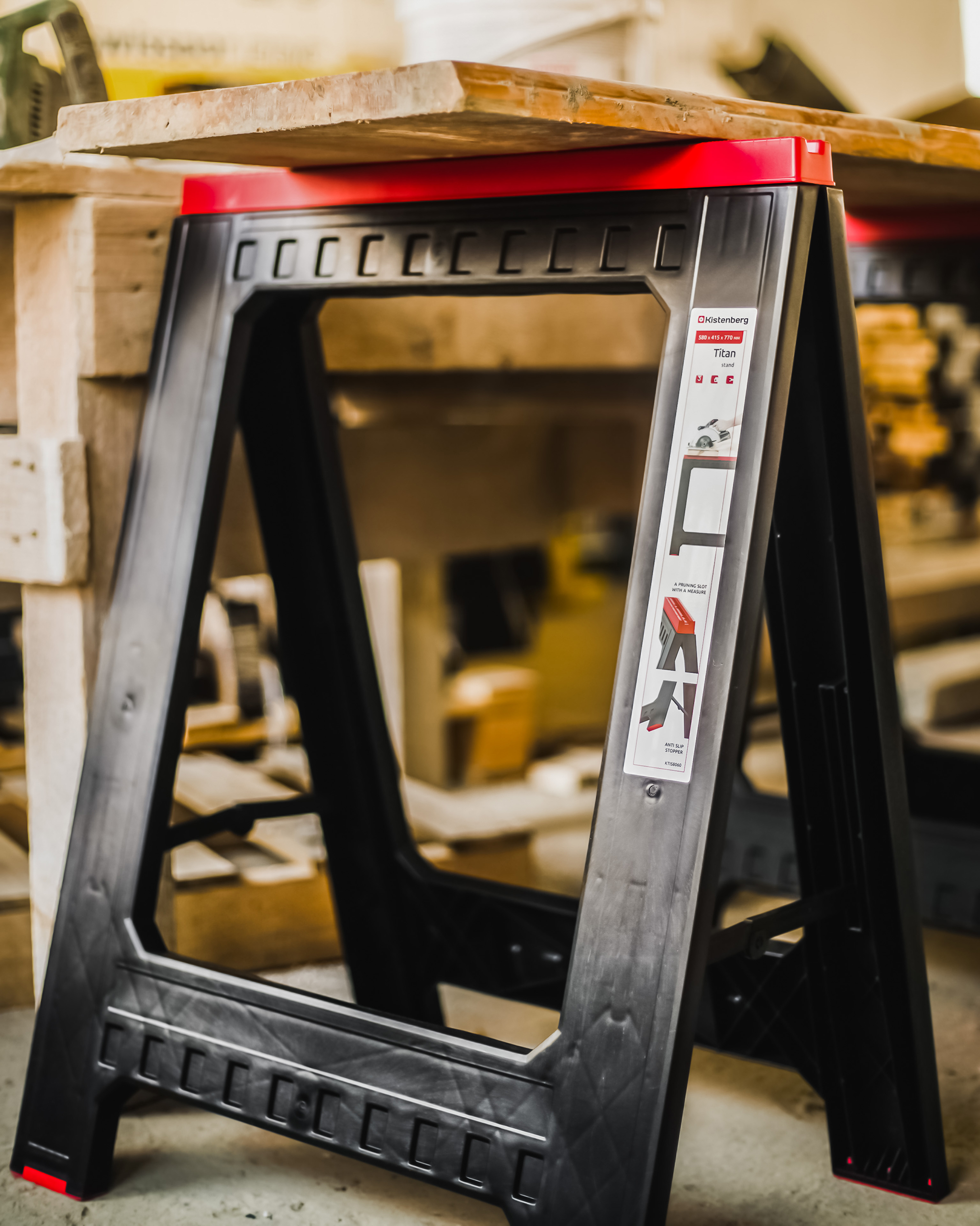 Stojak warsztatowy, Kobyłka, udźwig 350KG Z Miarką