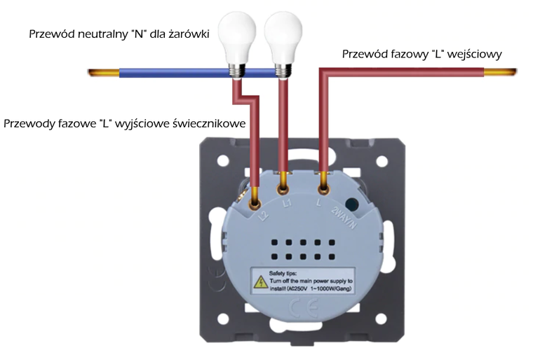 jak podłączyć włącznik do świateł podwójny welaik
