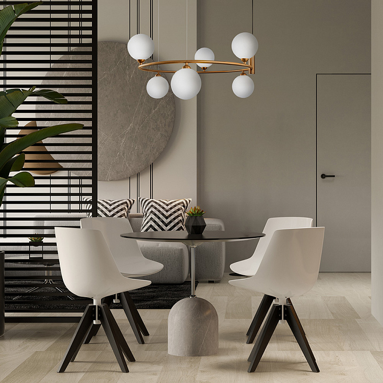 Lampa wisząca kule złota – Ring MOD013PL-06BS - Maytoni