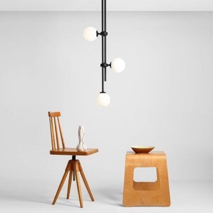Lampa sufitowa wisząca HARMONY 3 BLACK Aldex czarna sztyca ball kule biała 3xE14 40W