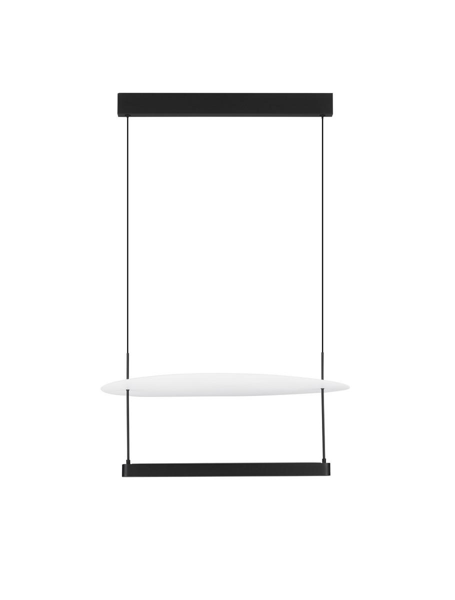 Lampa wisząca nowoczesna modern czarna/biała LED do kuchni/salonu ANOID 40W 3000K