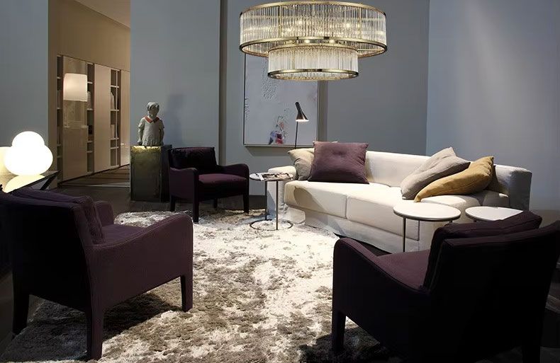 ŻYRANDOL złota lampa wisząca sufitowa glamour kryształy ESSA E14 IP20 (6)