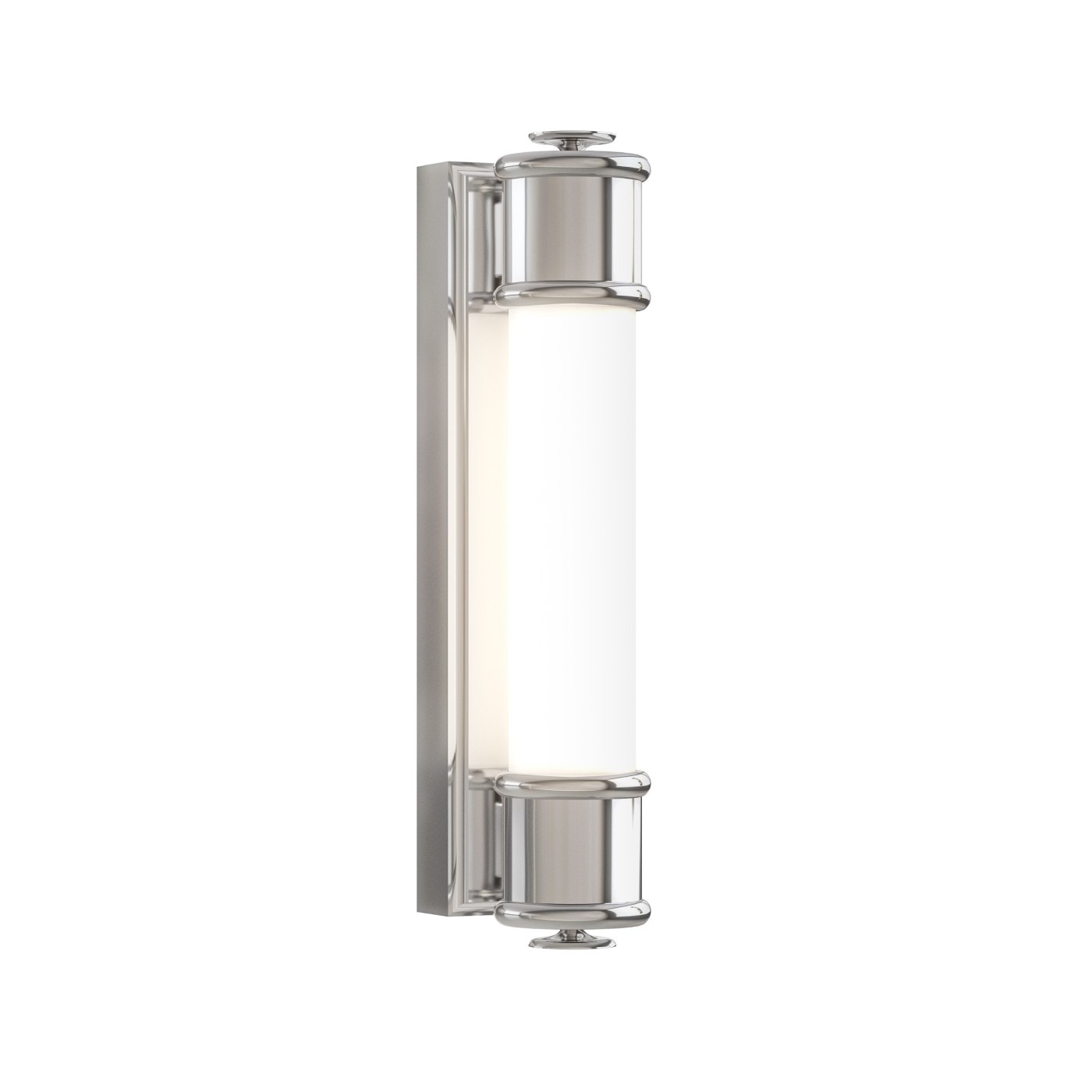 Kinkiet złoty ścienny Omi Parette Cromo 30 IP44 Metal / Chrom Szkło / Biały Matowy Orlicki Design 6W