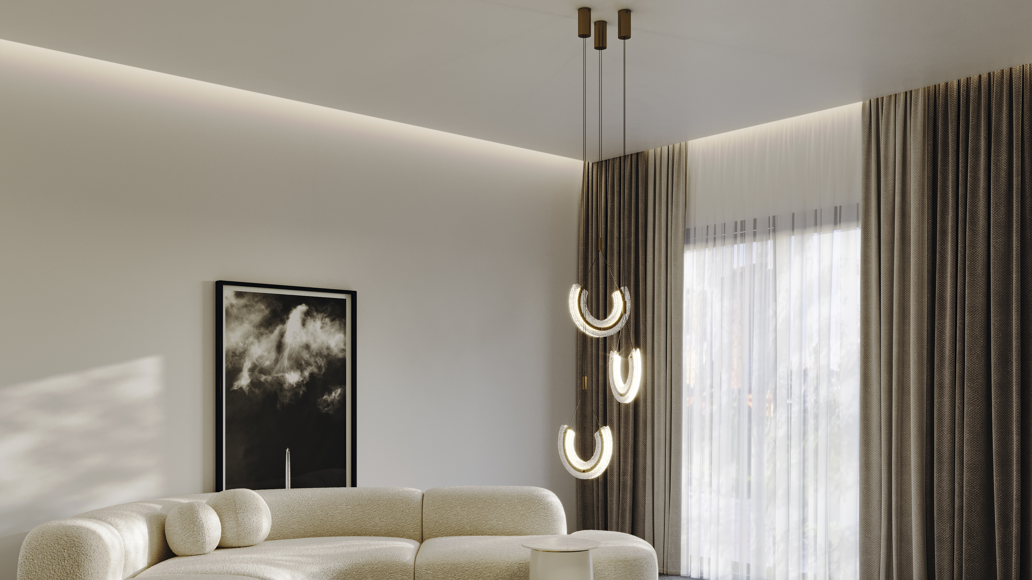 Niemiecka lampa wisząca złota zwis Maya P091PL-L18G3K Maytoni (6)