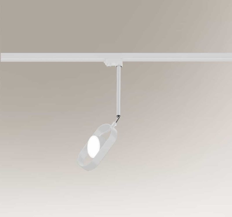 Lampa wisząca FUROKU biała średnia reflektor do szyny regulowany LED 4.5W IP 20 ZWIS