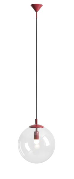 GLOBE RED 562G15 czerwona Lampa wisząca Aldex przeźroczysta kula E27 (5)