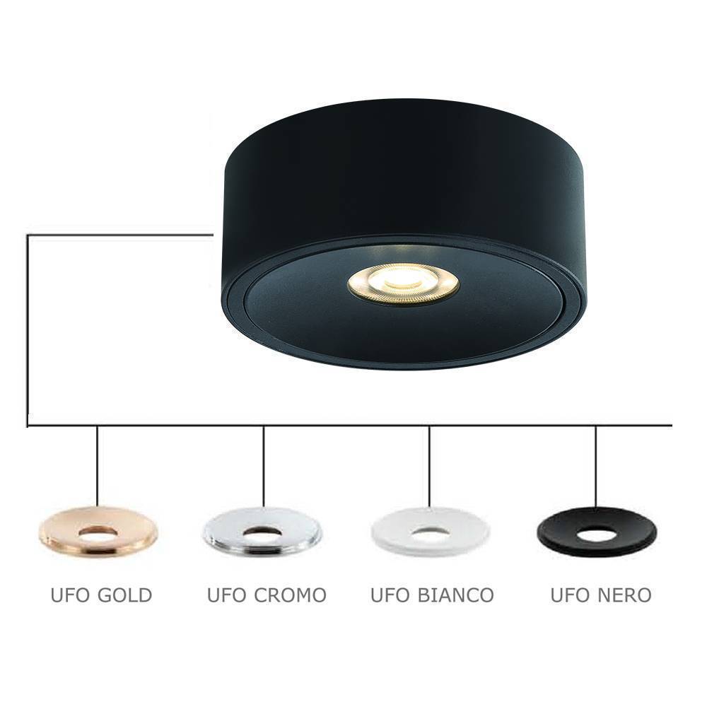 Oprawa sufitowa Neo nero slim Led / nero - Orlicki Design biała LED