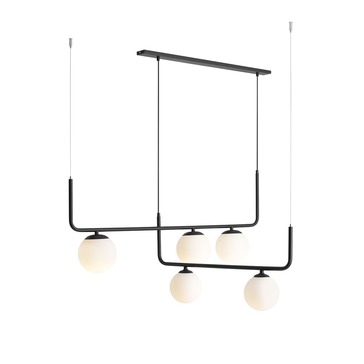 Lampa wisząca czarna białe kule LOFT ARTEMIDA 1060F1 Aldex 
