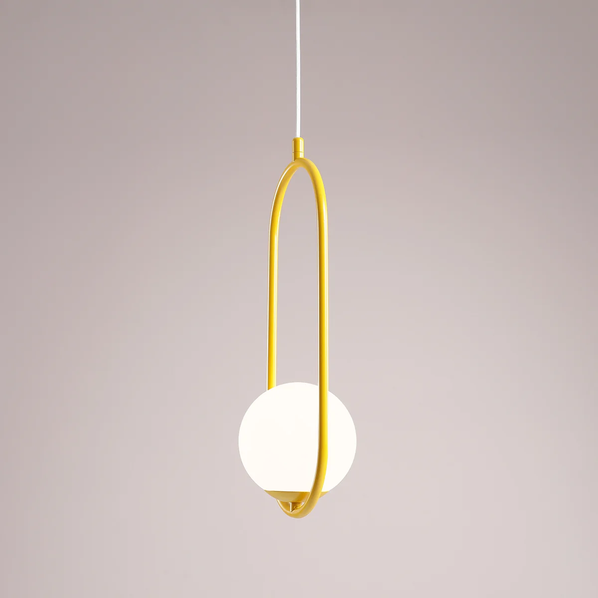 Riva lampa wisząca 1-punktowa żółta 1086G14 Aldex