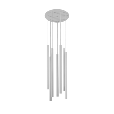 Lampa wisząca żyrandol sople tuby LASER VII 8918 biały 7x10W only LED  Nowodvorski 