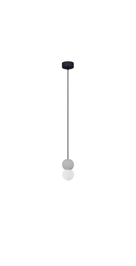 Lampa wisząca ZWIS OREZ czarna/szara kula 2xG9 5W LUCES EXCLUSIVAS