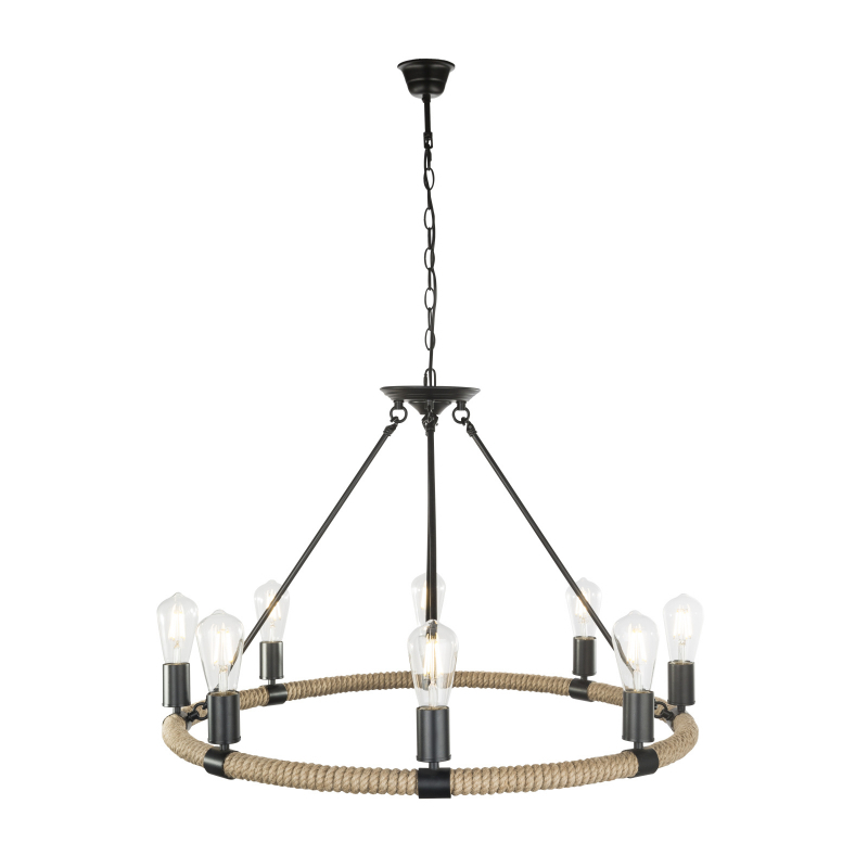 Lampa wisząca żyrandol GLOBO ULLEU 8xE27 60W