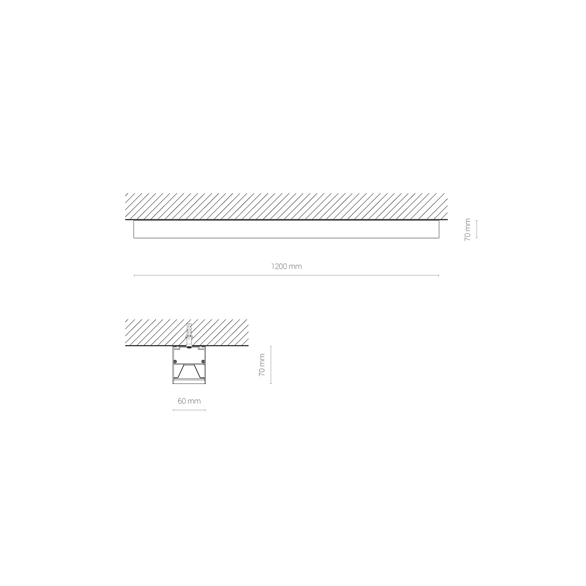 Lampa wisząca listwa CL OFFICE LED PRO 120 3000K  (4)