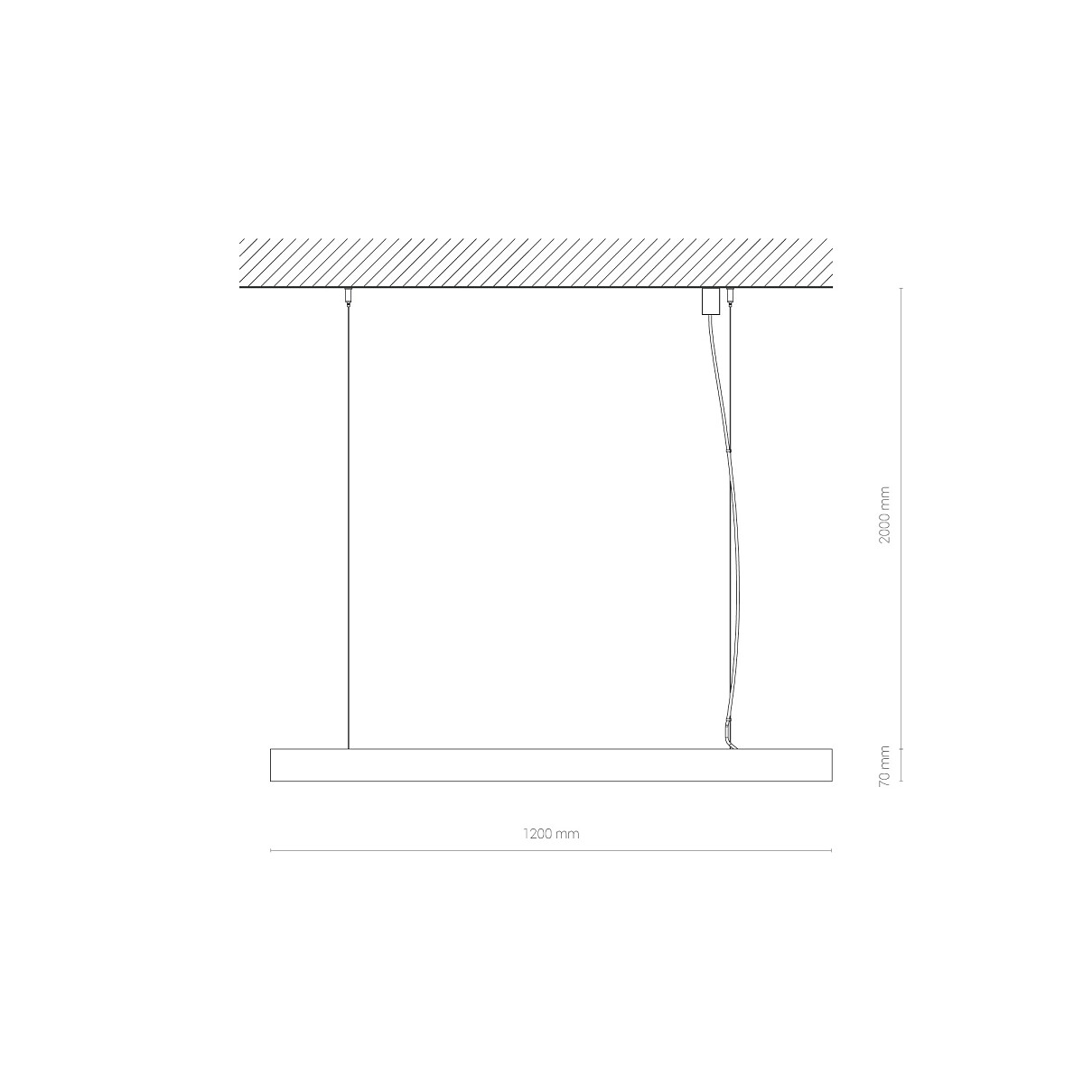Lampa wisząca listwa CL OFFICE LED PRO 120 3000K  (3)
