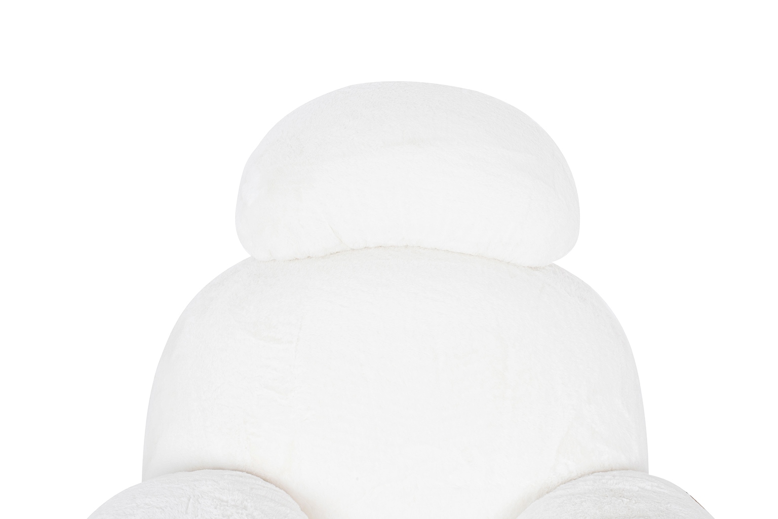 Fotel bujany PLUSH FUR biały (7)
