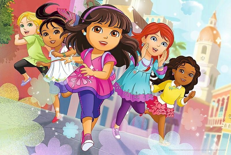 PUZZLE MAXI24 DORA I PRZYJACIÓŁKI BIEGI TREFL14242