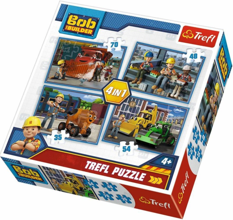 TREFL PUZZLE 4W1  BOB BUDOWNICZY