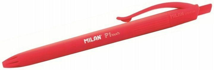 DŁUGOPIS MILAN P1 CZERWONY RUBBER