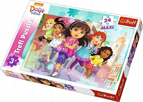 PUZZLE MAXI24 DORA I PRZYJACIÓŁKI BIEGI TREFL14242