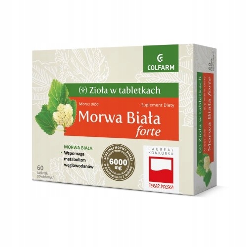 Morwa Biała Forte 60tab Colfarm 6000mg/tb dla diabetyków