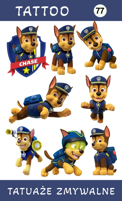 Tatuaże zmywalne Psi Patrol